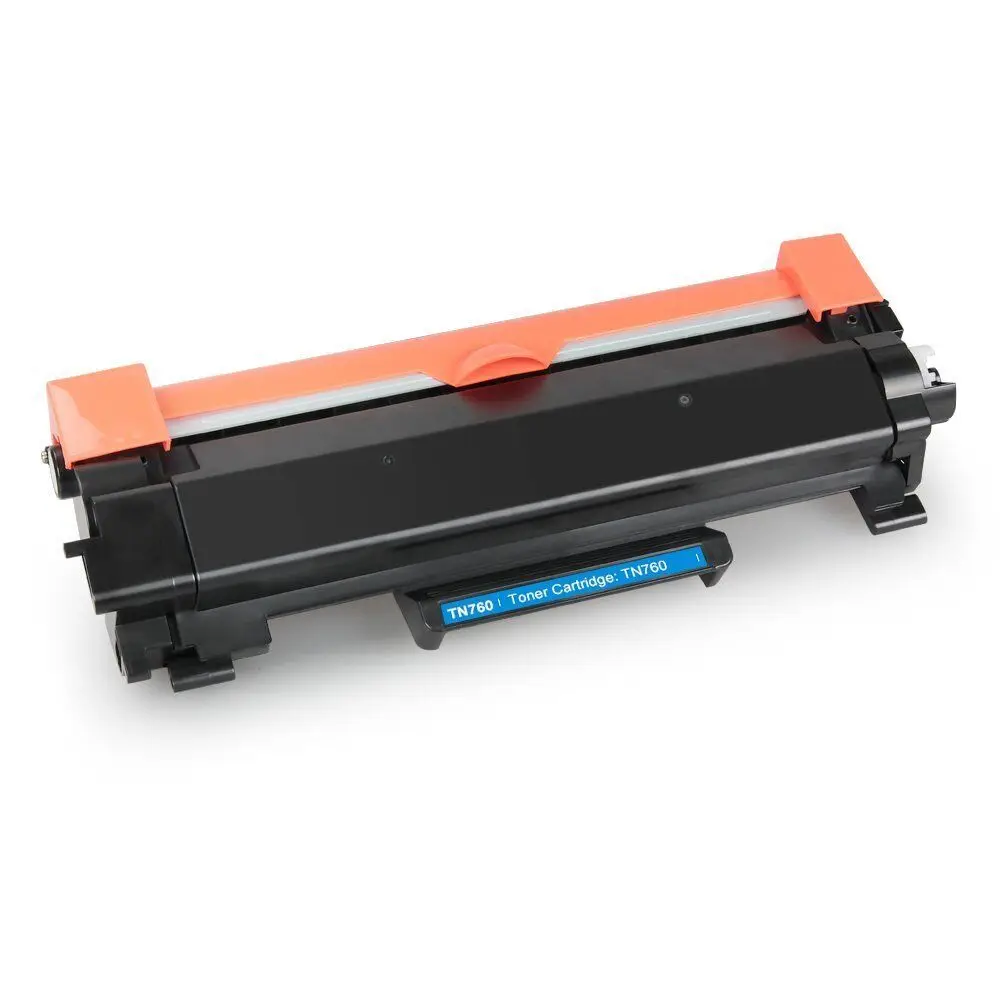 2PK TN760 Toner With Chip For TN730 Brother MFC-L2750DW HL-L2395DW DCP-L2550DW