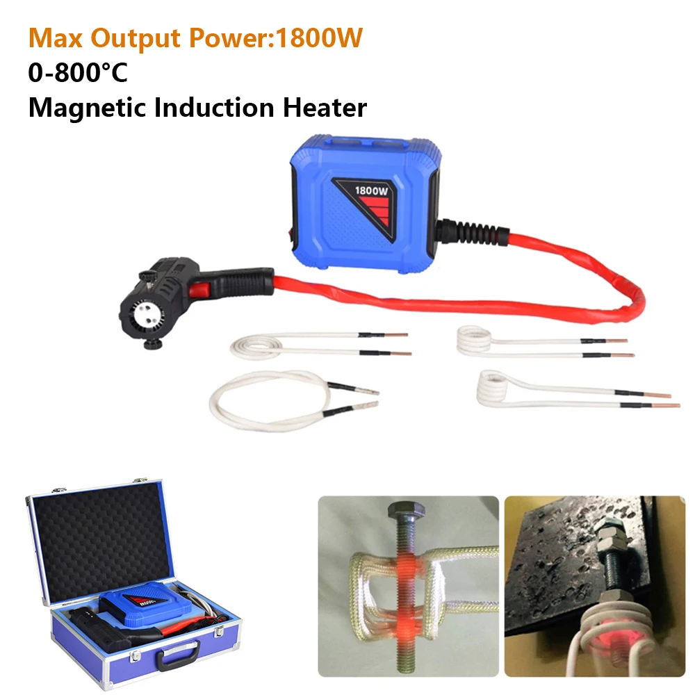 1.80KW Induction Heater Convenient Heating Device Energy-Efficient Flameless Heating Appliance for Versatile Applications