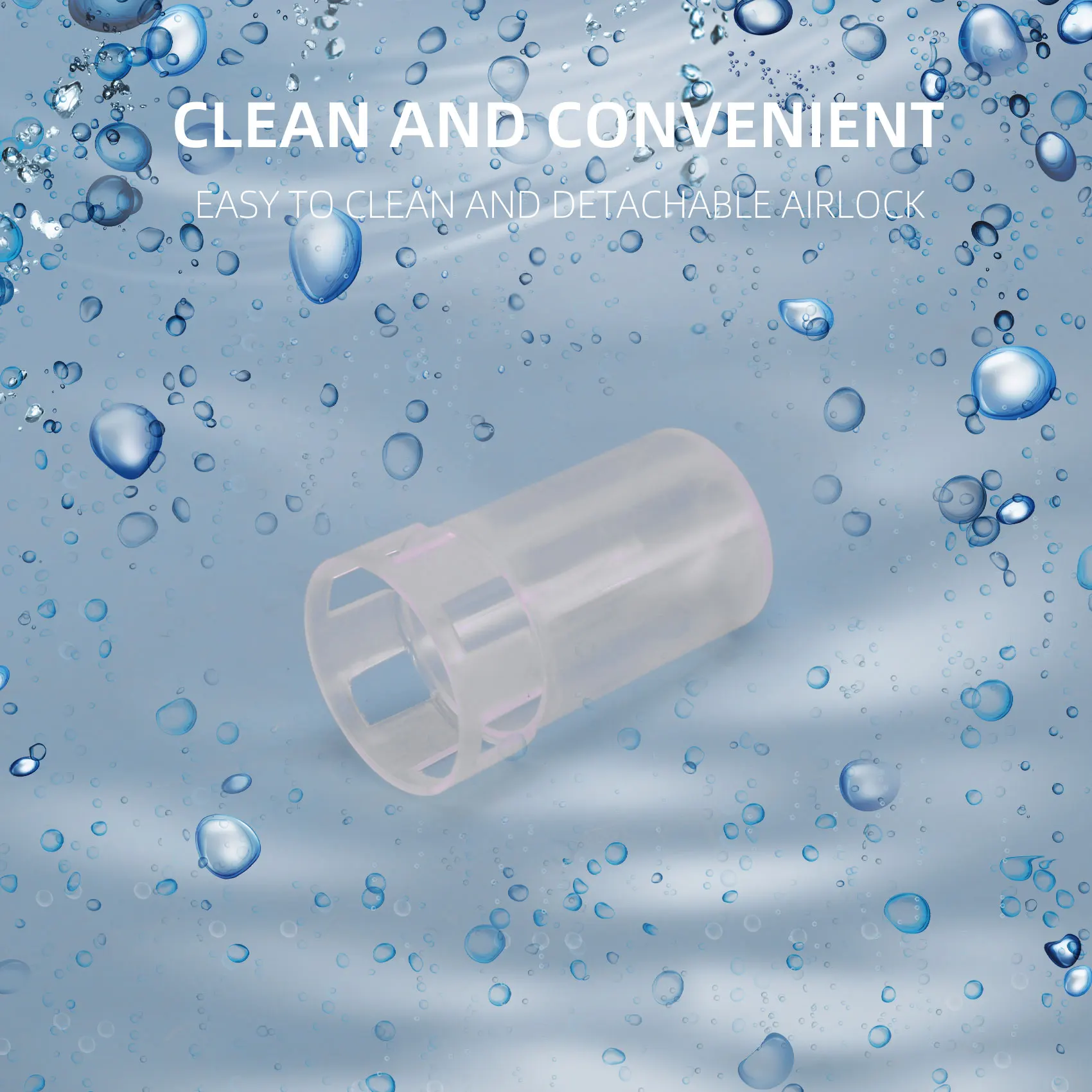 مجموعة غرفة الضغط للتخمير، 20 قطعة من الحلقات السيليكونية و6 قطع غرفة الضغط البلاستيكية للحفاظ على وتخمير وصنع النبيذ والفير