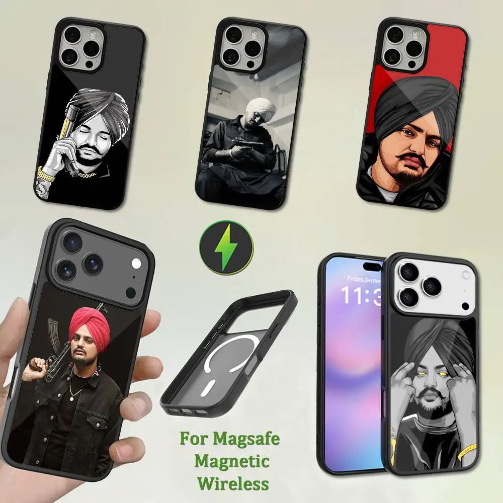 

S-Sidhu M-Mooses W-Wala Phone Case For iPhone 13,12,11,16,15,17,14,Pro,Max,Plus,Mini,Magsafe,Magnetic Wireless Charging