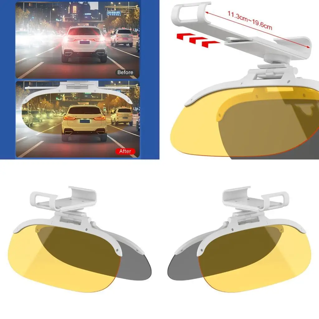 Against Frown Car Sun Advisor Developed for Day and Night Driving to Reduce Frown and Improve Double secure Pliable Feature