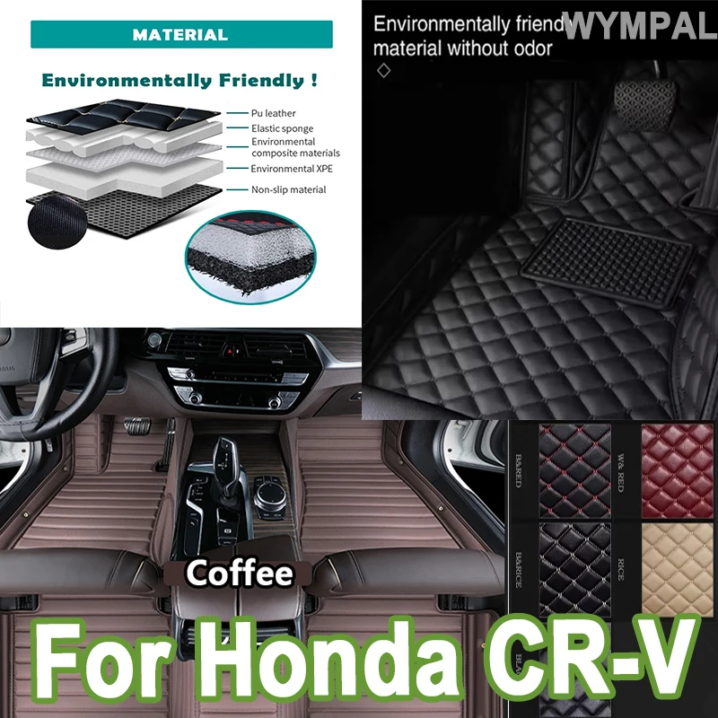 

Роскошные автомобильные коврики без гибриды для Honda CR-V CRV CR V RS 2023 2024 2025 авто водонепроницаемые Alfombra Para авто аксессуары