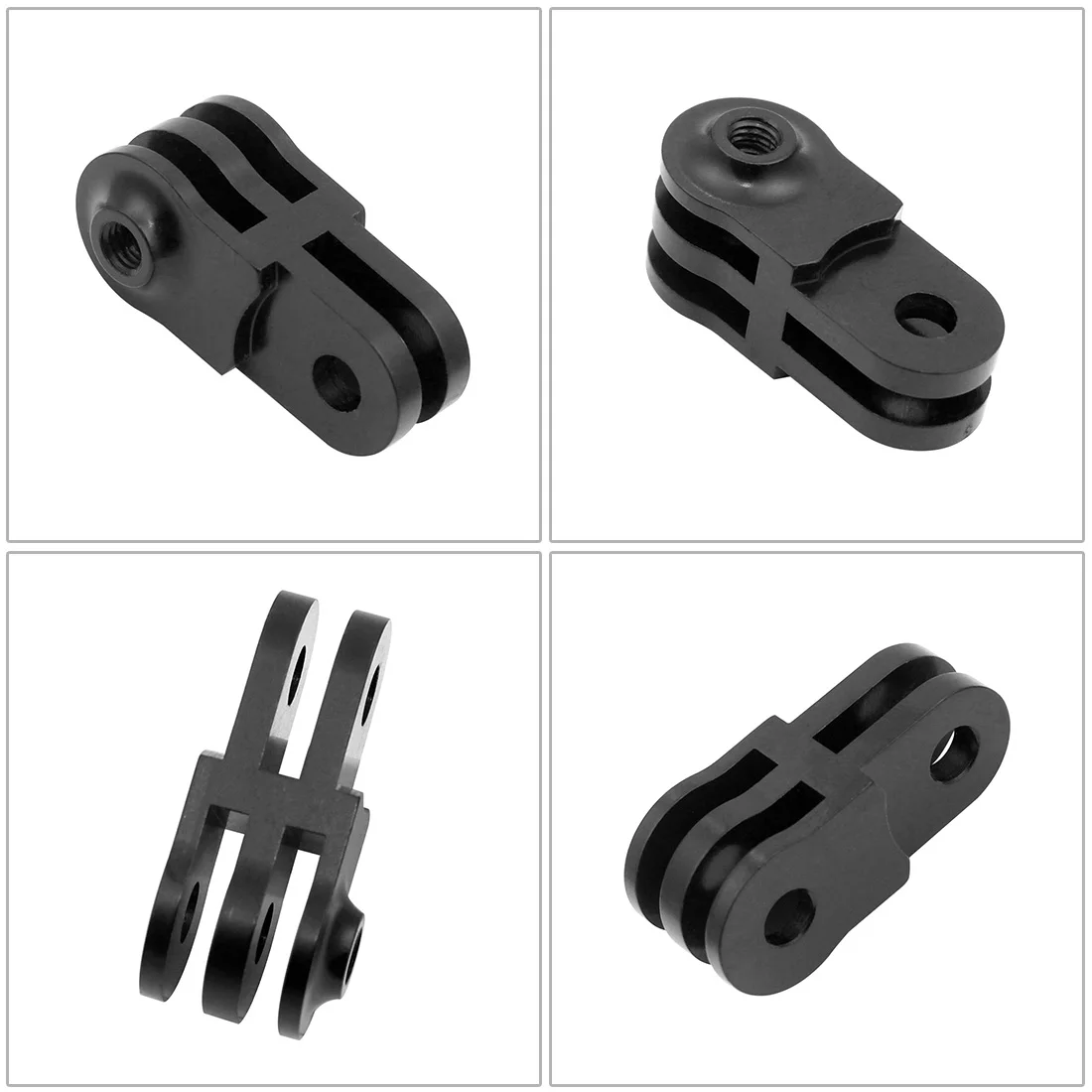 2x Aluminium Mount Metall Pivot Arm Einstellen Arm Gerade Gelenke Adapter Gleiche Richtung Für Gopro Hero 13 12 11 DJI action Kamera – Detail 2