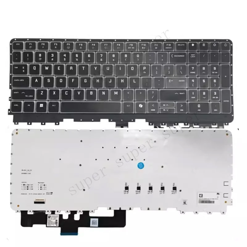 

S+ New Pek Key RGB Backlit US Keyboard For HP OMEN MAX 16 inch Gaming Laptop 16-ah