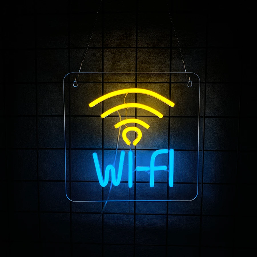 Wifi Led Neon Sign, Used For Wall Decoration, Usb Powered, Bedroom, Game Room, Bar, Club, Office, Coffee Shop, Hotel Wall Lamp.