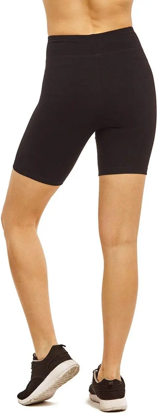 I&S Damen-Biker-Shorts aus Baumwolle mit mittlerem Oberschenkel, für Gehen, Training, Yoga, Boyshorts, Activewear, Mädchen-Tanzkostüm, Tanz, Tanztasche