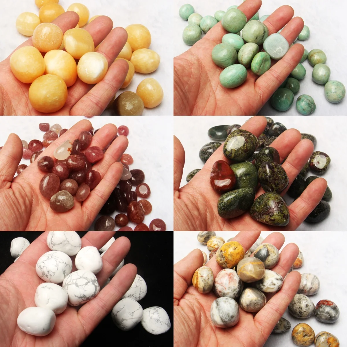 Natural Mixed materials Energy Reiki Gemstone Rolling stone decoration Crystal Quartz Healing High Quality Home Decor Gift