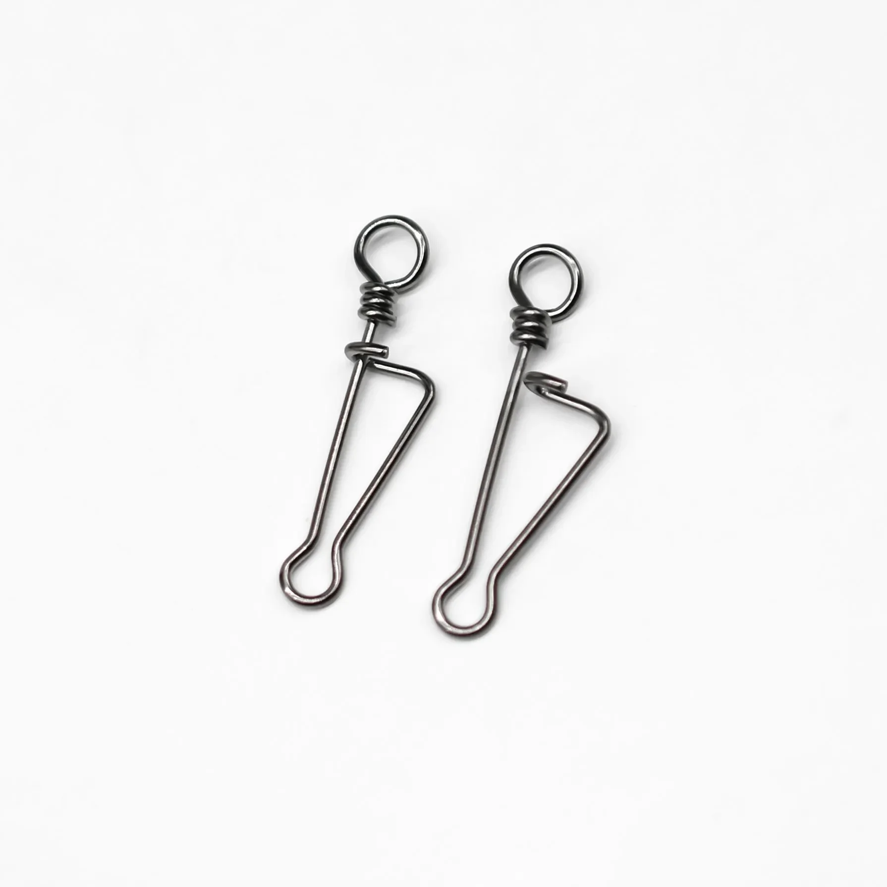 50 Stück 0 # -6 # Angeln Snap Edelstahl Schnell Ändern Clip Interlock Snap Angeln Zubehör Stecker Pesca – Detail 1