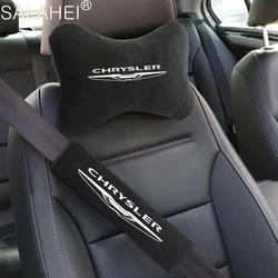 Car Neck Pillow ​Headrest Seat Belt Protector Shoulder Pad For Chrysler 300c 200 Pacifica Phev Voyager Sebring Aspen PT Cruiser