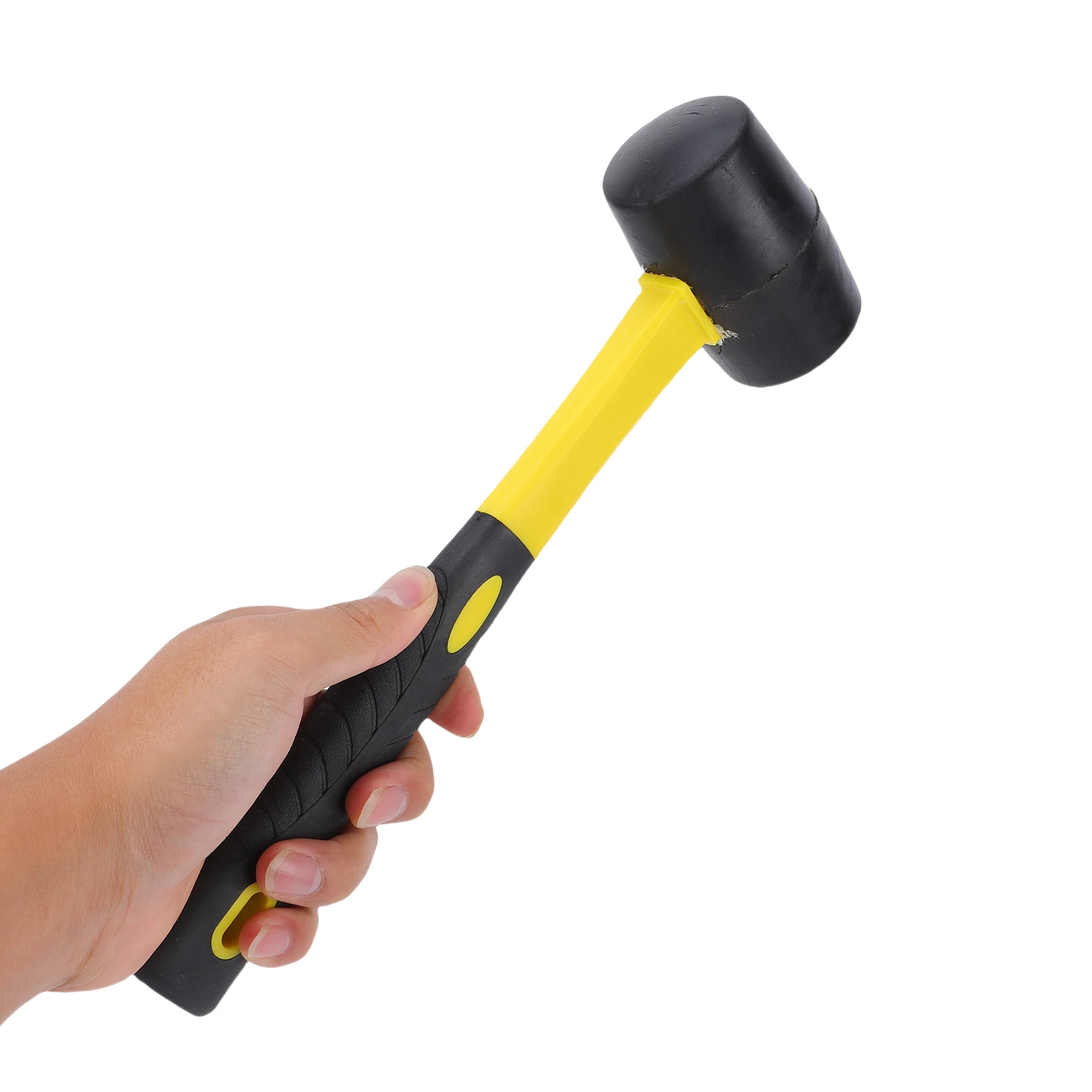 

Резиновый молоток, прочный, для кемпинга, укладки напольных покрытий, забивания колышков для палаток, деревообработки, мягких ударных работ без повреждений, эргономичный