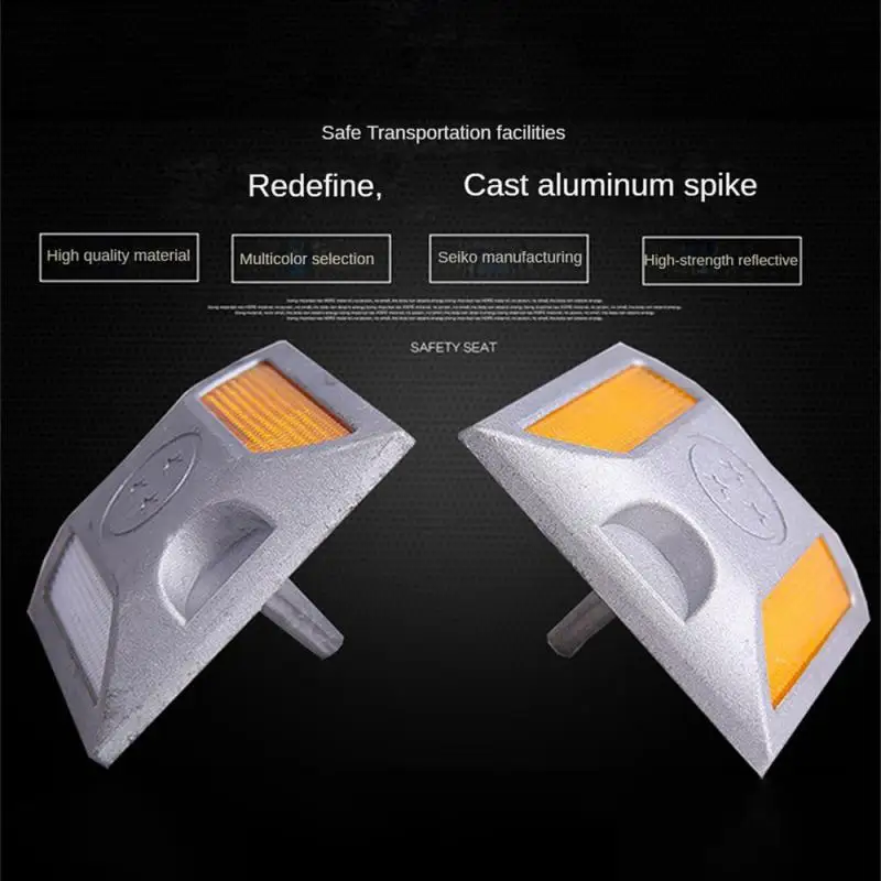 Road Marking Reflector Pressure Resistance Bottom Filling With Sand Lights Reflector Lamp Anti-corrosion Lane Reflector