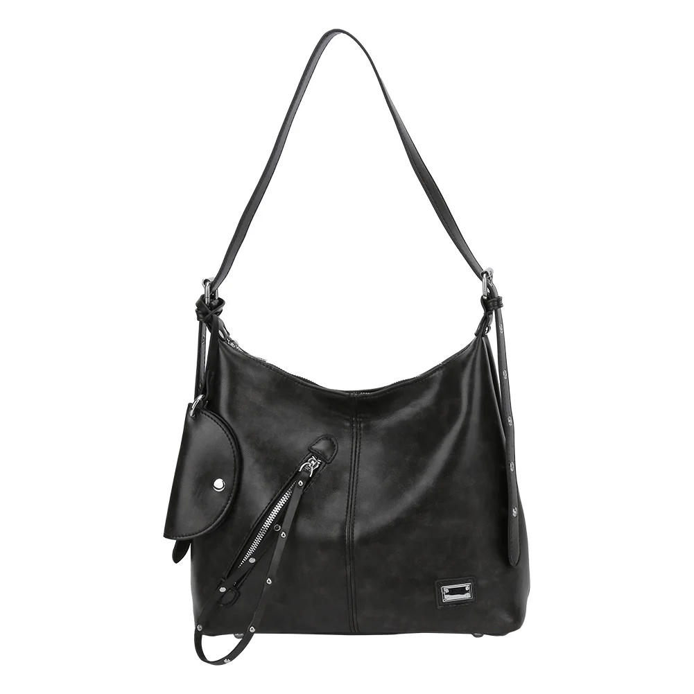 حقائب نسائية عصرية ذات سعة كبيرة حقائب كتف عتيقة متعددة الاستخدامات حقيبة عمل للسيدات مع حقيبة يد متطابقة #1