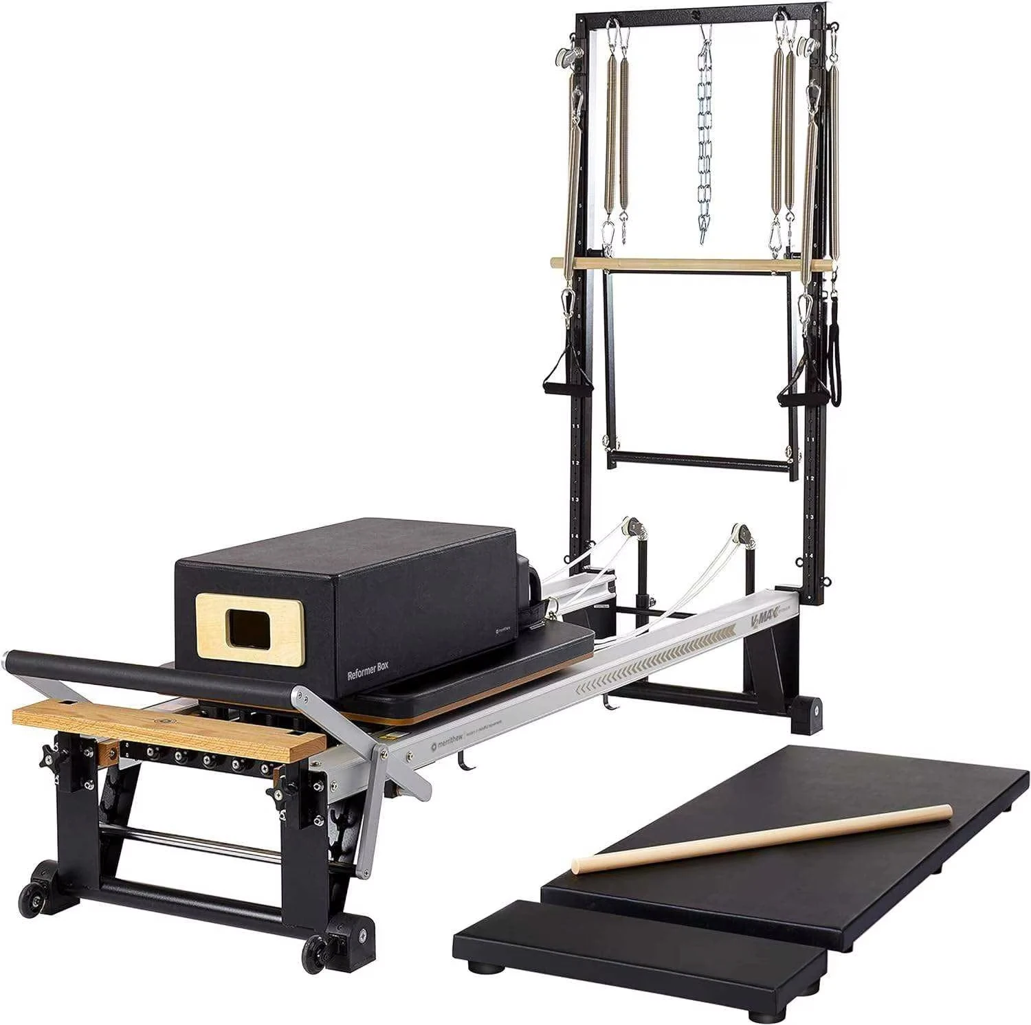 V2 Plus Reformer With Tower Canada Model Metal Aluminum Alloy Pilates Reformer With Tower