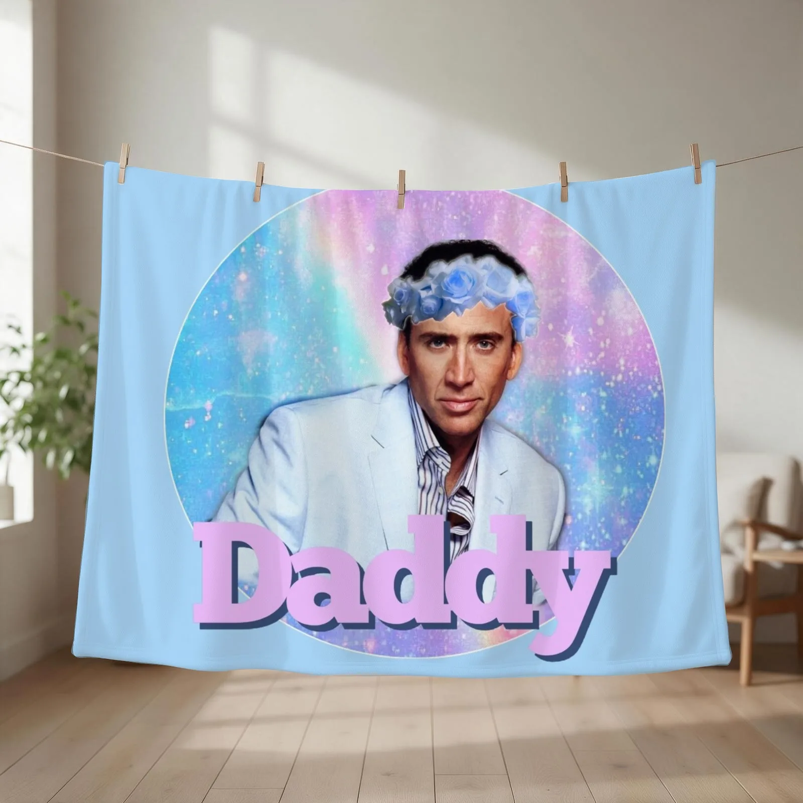 Daddy Throw Blanket bed plaid Softest Soft Furrys Blankets