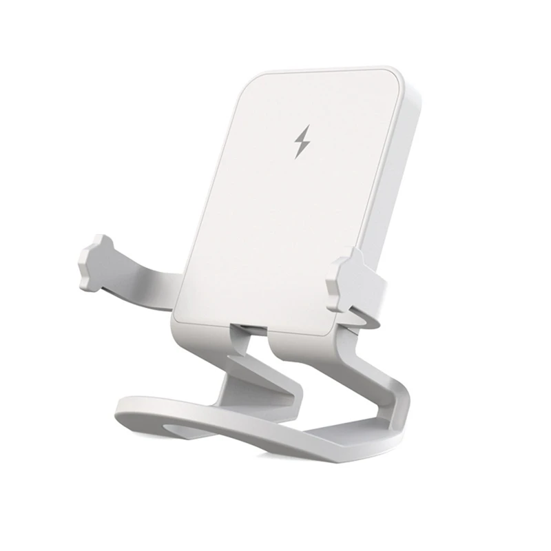 Mini 15W Wireless Fast Charger Multifunctional Phone Holder Desk Horizontal Charg Bracket Mobile Phone Charger Stand
