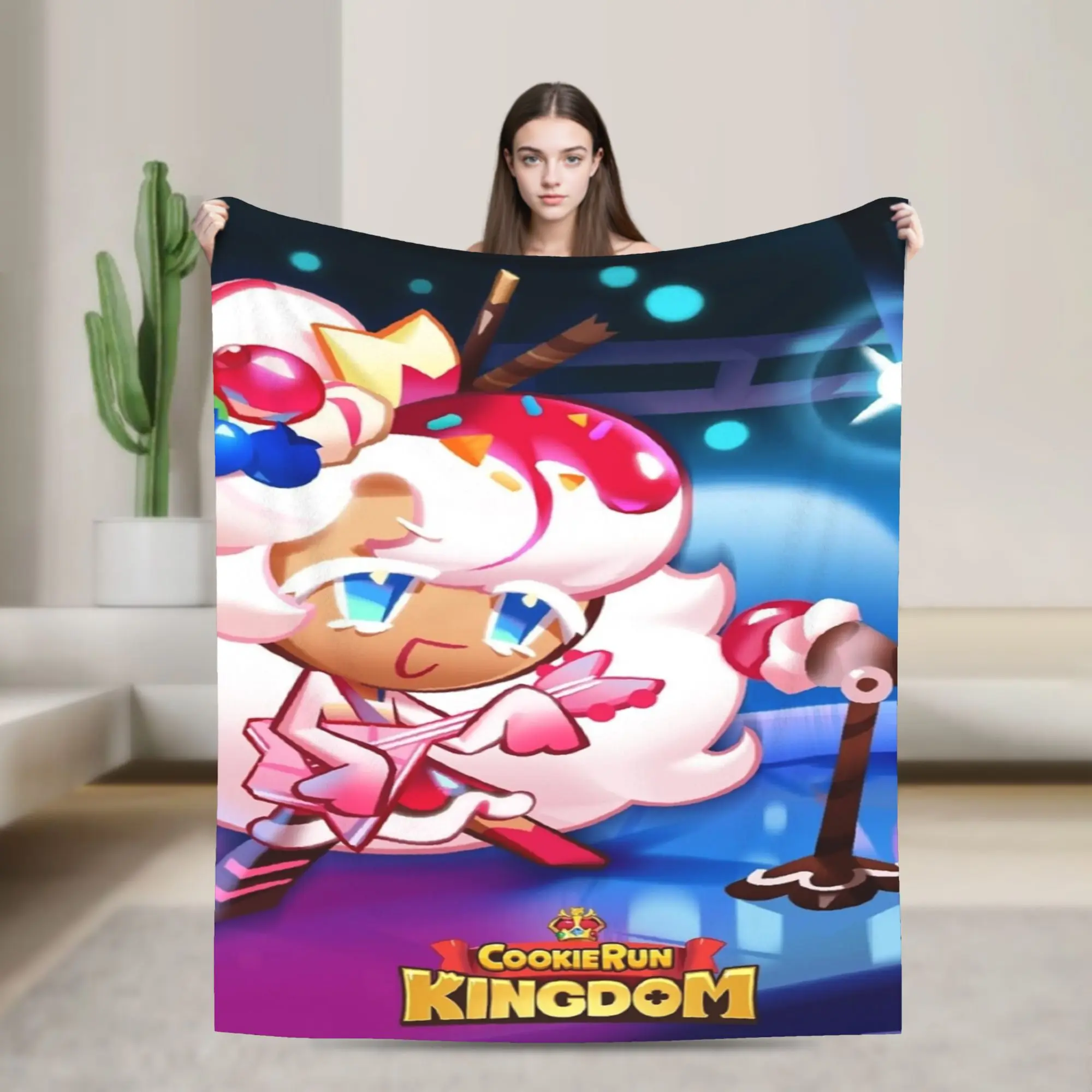 

Одеяла Parfait Cookie Run Kingdom, флисовое потрясающее теплое одеяло для кровати, дивана, лета