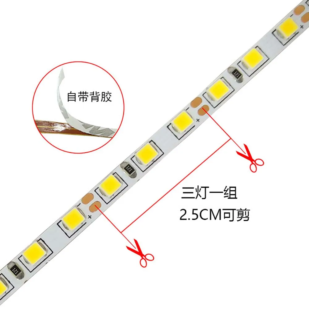 12/24V  LED Strip Lights 2835 120LEDs/m 4mm 5mm Narrow Width LED Strip Light  Flexible LED Tape Ribbon Lamp