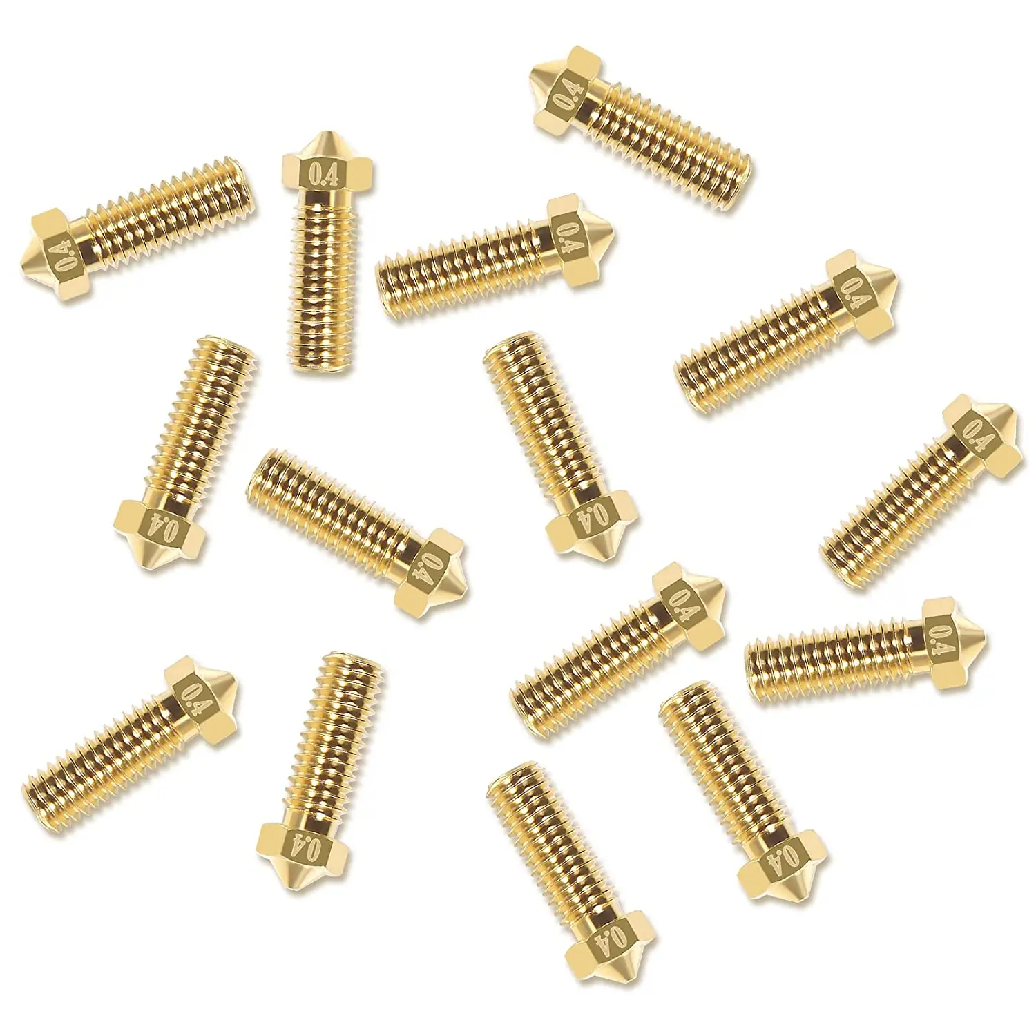 5pcs/Lot FLSUN SR 3D Printer Extruder Nozzle Super Racer Hotend Part Brass Print Head 1.75mm Consumables