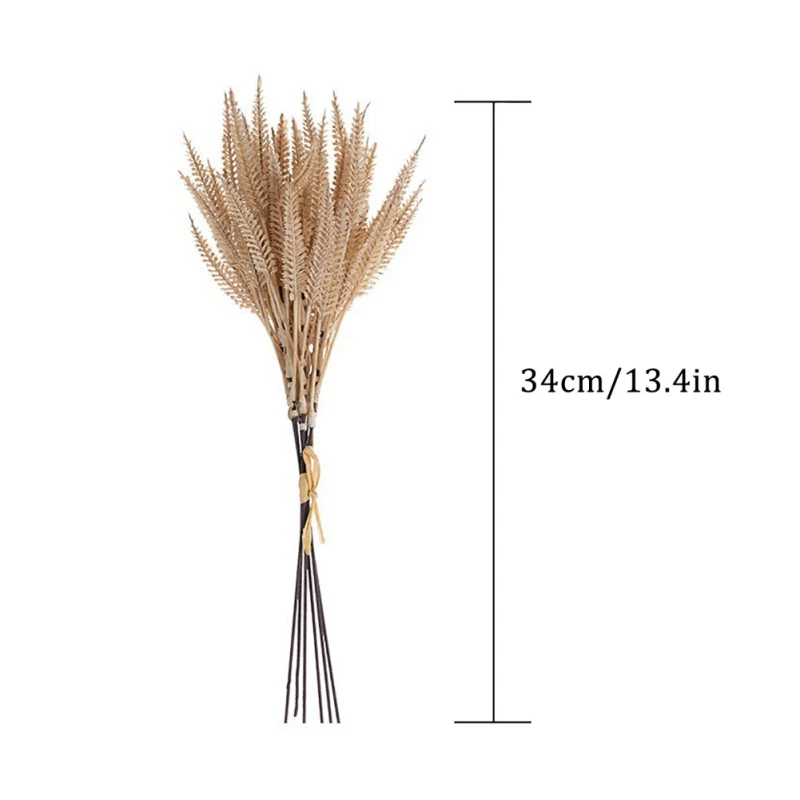 محاكاة آذان القمح يترك حبة قمح الزهور بوهو الخريف الديكور القمح الحزم ينبع حزمة للحزب ديكور منزلي للزفاف