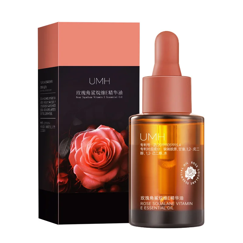 

Rose Black Tea Squalane Vitamin E Essence Oil 30ml Hydrating Moisturizing Essential Oil Nourishing Antioxidant Skin Care Serum