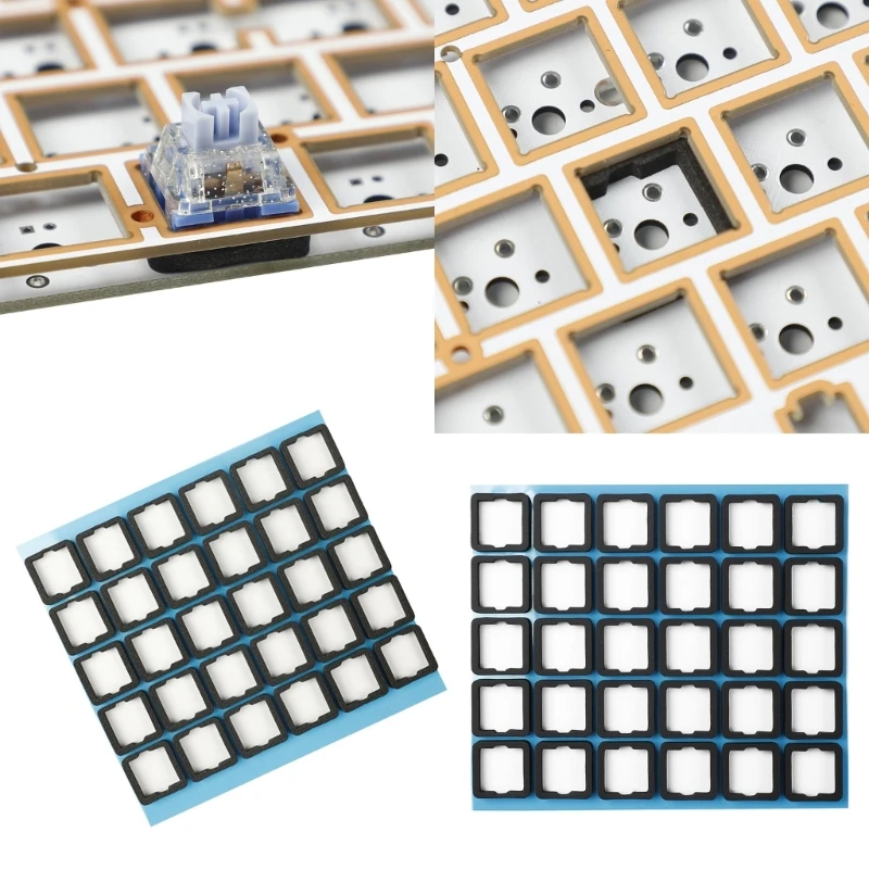 120pcs/Pack Mechanical Keyboard Switches Silencers Cotton Switches Films Isolation