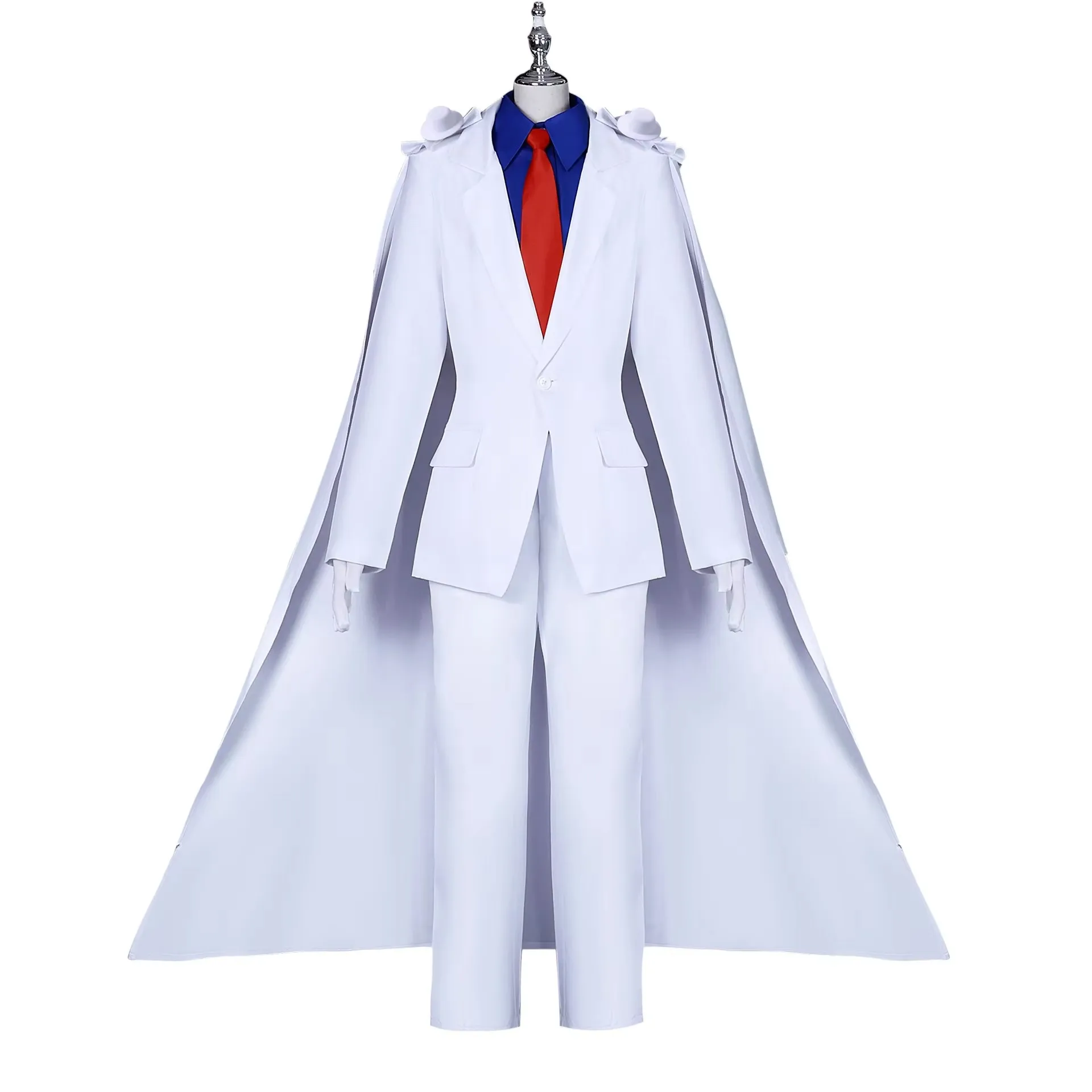 

8PCS Anime Kiddo KeNan Cosplay Costume Hattori Heiji Hat Cape Glasses Sets Role Play Halloween Carnival Suits Adult prop Men