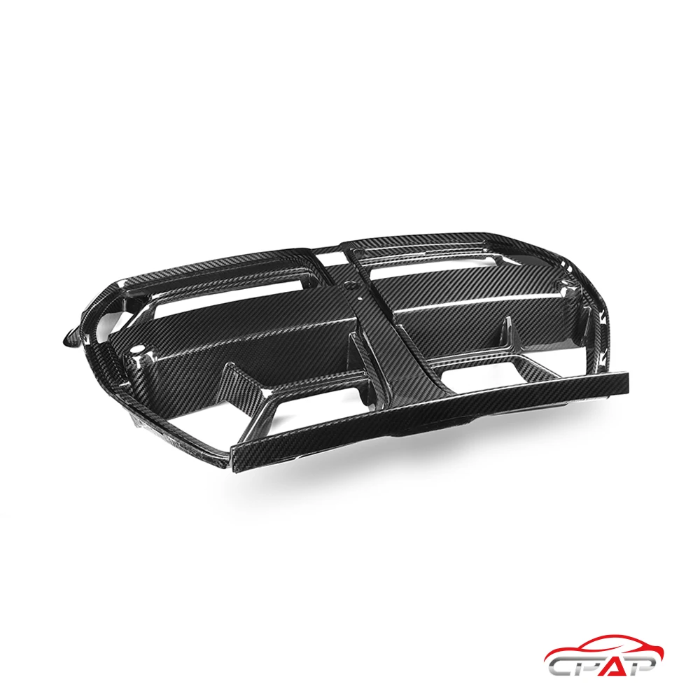 شبكات المصد الأمامي لسيارات BMW G80 G81 M3 G82 G83 M4 2021-IN CSL نمط حقيقي جاف من ألياف الكربون هود شبكة السيارة ACC تنفيس الملحقات #5
