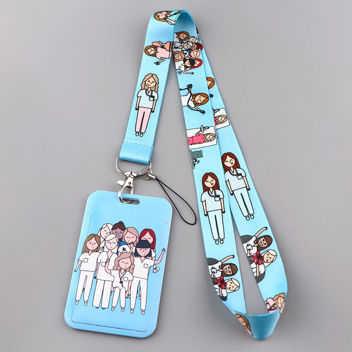 

Nurse Doctor Card Cover Neck Strap Lanyards Keychain ID Bus Credit Card Sleeves Pass Hang Rope Lariat Keyrings Lanyard Accessory