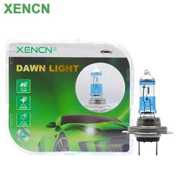 XENCN H7 12V 55W Dawn Light 3900K Yellow WhiteLights Halogen HeadLight Up to 120% Vision Original Lamp Bulbs, Pair