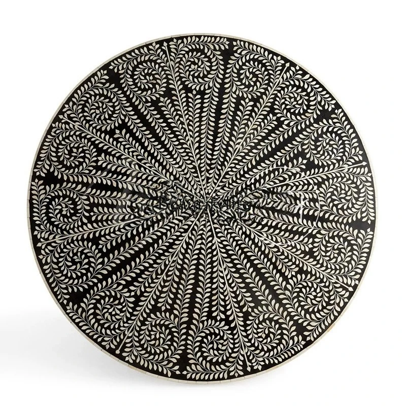 طاولة طعام مصنوعة يدويًا من الخشب الصلب على الطراز الريفي الأمريكي، طاولة مستديرة منزلية، حديثة وبسيطة، فاخرة باللون الأسود الراقية