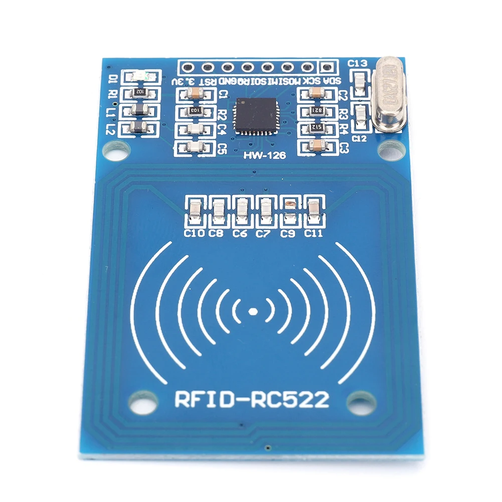 Kit de módulo RFID MF RCS522 RC522, lector de tarjetas de módulo RF de tarjeta en blanco S50, llavero, módulo lector de tarjetas RFID para Arduino Raspberry Pi