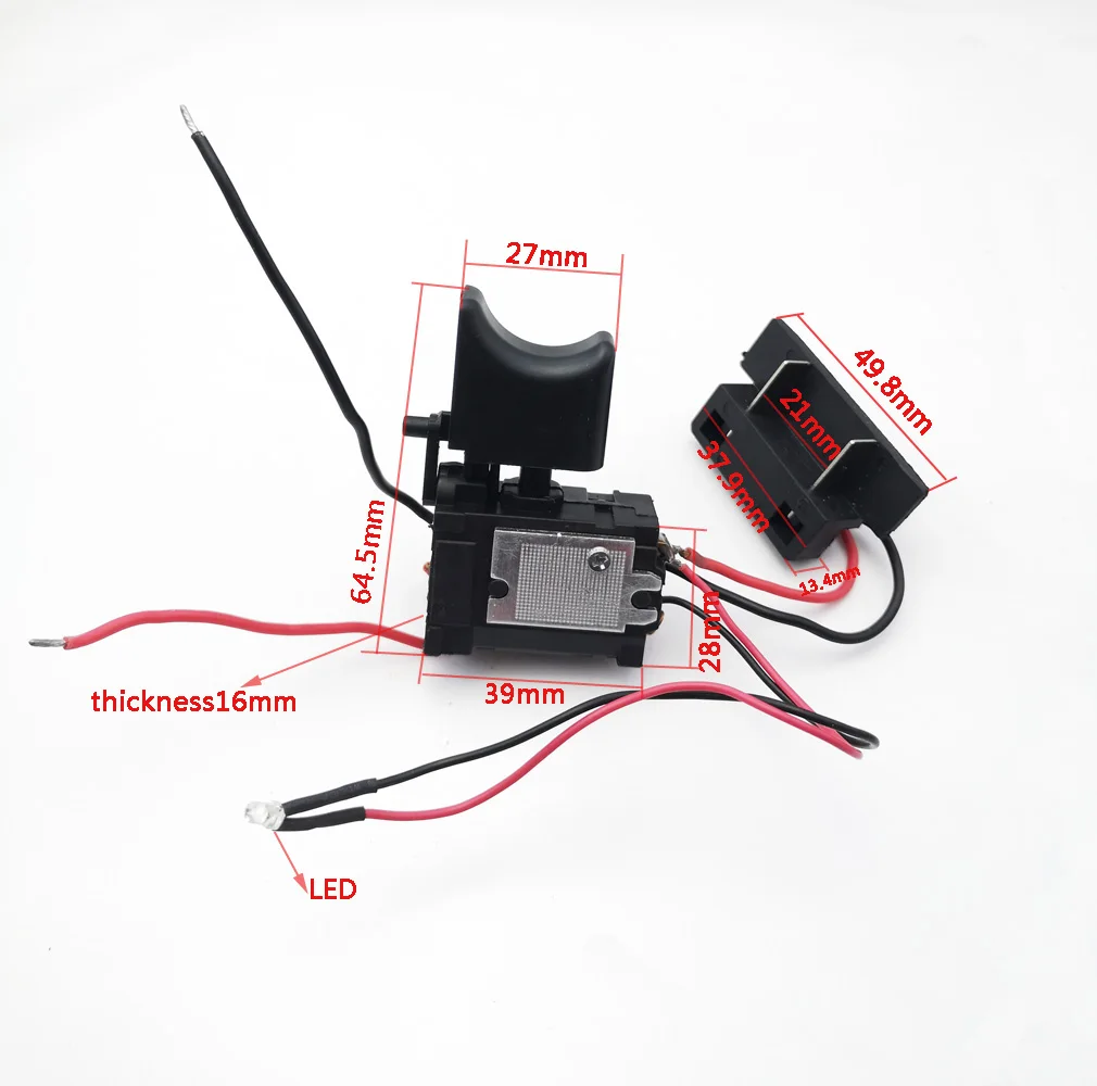 FA2/FA8-16/1WEK Elektrischer Bohrmaschinenschalter mit Geschwindigkeitsregelung DC7.2-24V 16A Bohrerschalter Einstellbare Geschwindigkeit Vorwärts- und Rückwärtslauf – Detail 11
