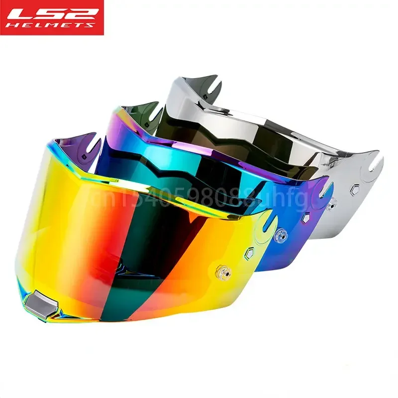 Original ls2 thunder motorrad helm visier ls2 ff805 transparent chrom rot extra schild