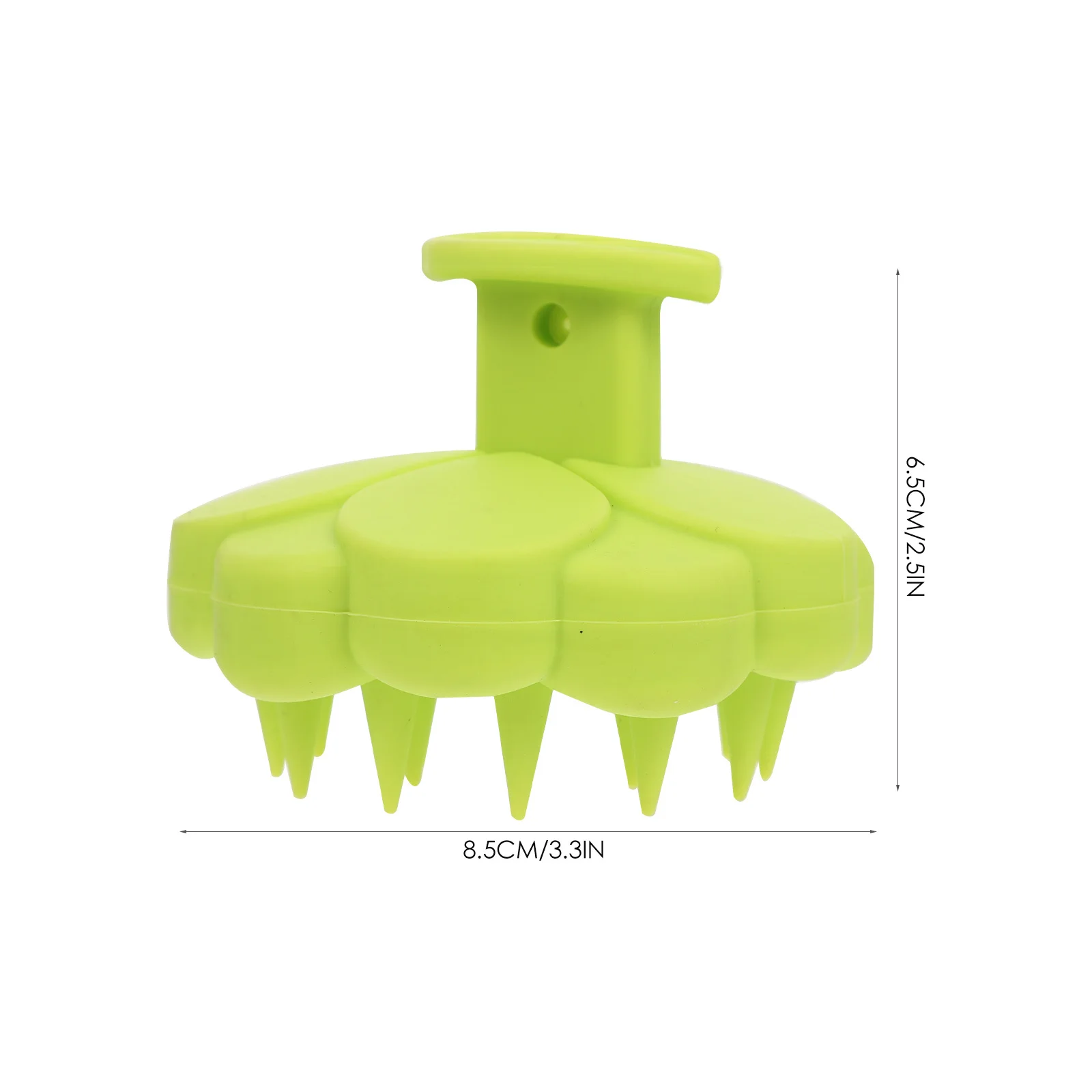 فرشاة تدليك فروة الرأس أداة غسيل الشعر المحمولة للتنظيف العميق والتقشير والشامبو المصنوع من السيليكون المقاوم للاهتراء