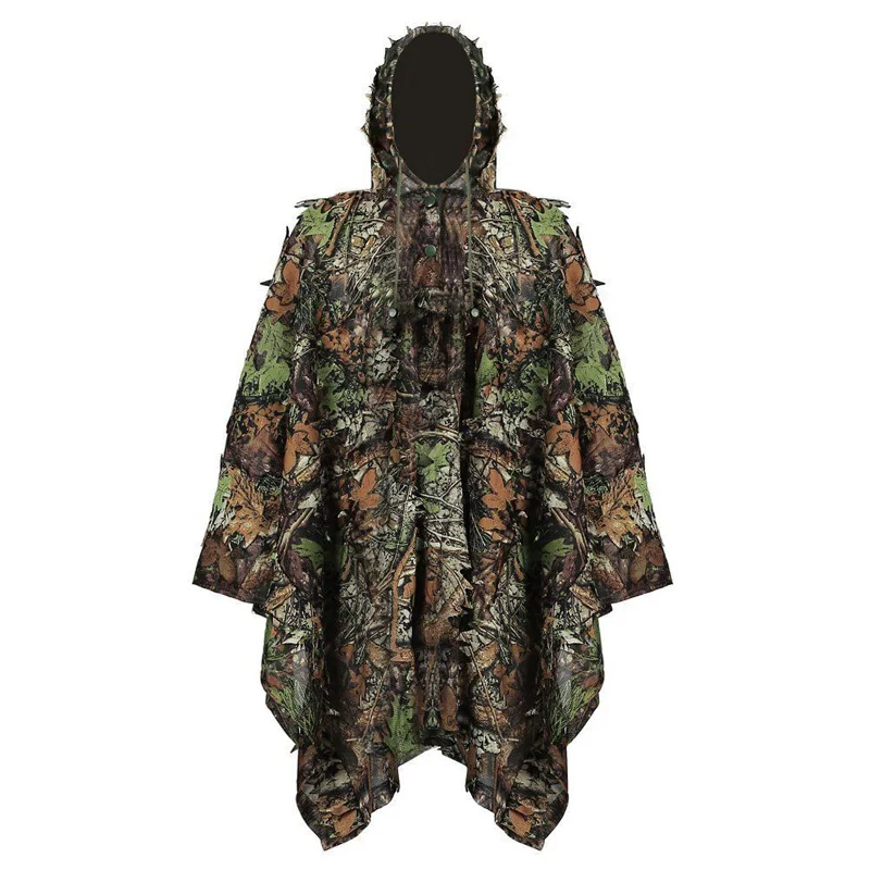 

Men Women Kids Outdoor Ghillie Suit Camouflage Clothes Jungle Suit CS Training Leav