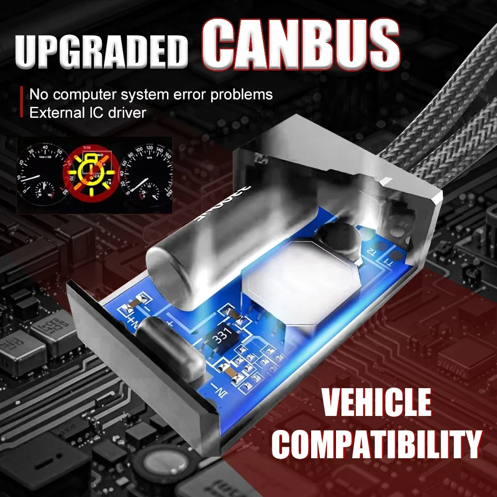 H7 H4 H11 Canbus Car Headlight 2000W High Power H1 H9 9005 HB3 9006 HB4 LED Lights for Car 6000K Automotive Spotlight Fog Lamp - Image 5