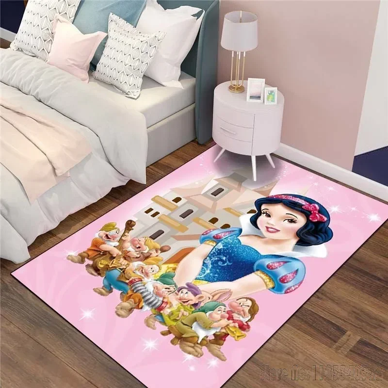 

Snow White Carpet Rug for Living Room Bedroom Sofa Decor Kids Play Home Area Rug Non-slip15 Sizes Girls Room Floor Mat