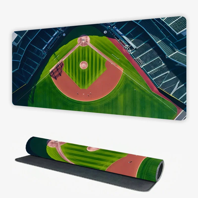 لوحة ماوس ألعاب ملعب البيسبول الممتدة - عرض جوي 89.92 × 39.88 سم لوسادة مكتب ملعب البيسبول مع قاعدة مضادة للانزلاق - #4