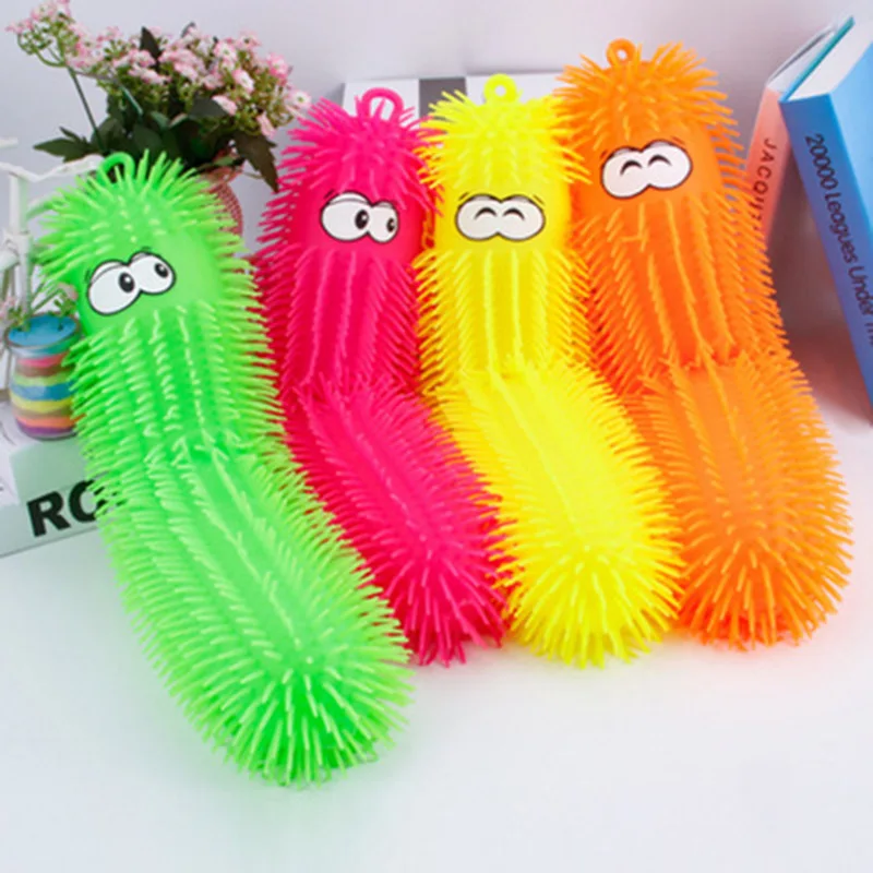 22/33cm Glowing Cute Children\'s Toys Caterpillar Venting The Ball Delicate Workmanship Best Presents for Children To Decompress