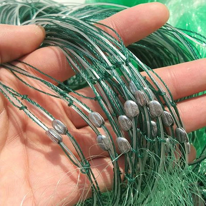 حزمة من 1 3-Layer أحادية الشائكة شبكة السمك مع مصيدة الأسماك العائمة النايلون الصيد صافي 100 متر أداة الإكسسوارات