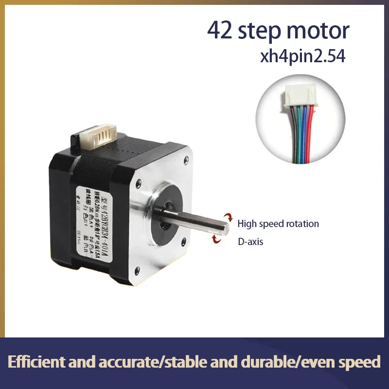 34MM High torque 42 Stepper Motor 2 PHASE 4-lead Nema17 motor 42BYGH34 34MM 1.5A 0.28N.M LOW NOISE motor  for CNC XYZ