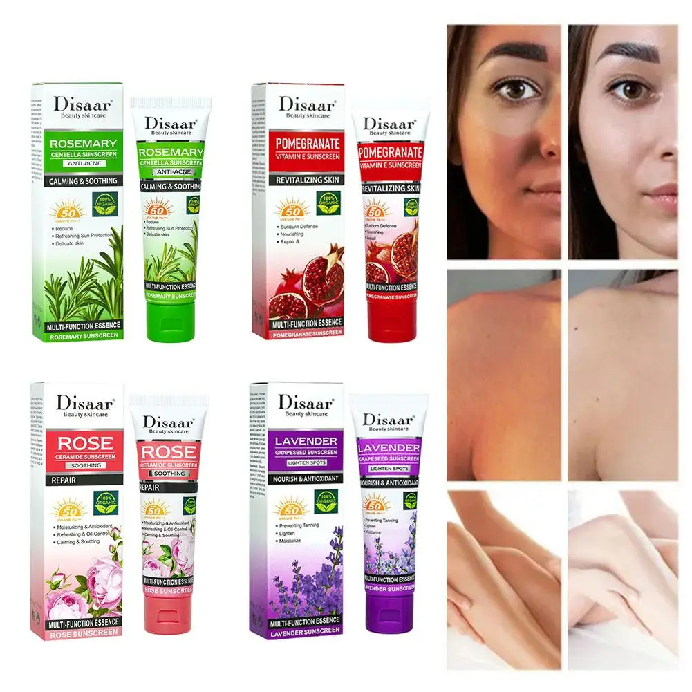

2025 New Women's Anti-Acne Sunscreen Moisturizing Moisturizing Facial Facial Red Sunscreen Sunscreen Care Lavender Pomegran J5Q1