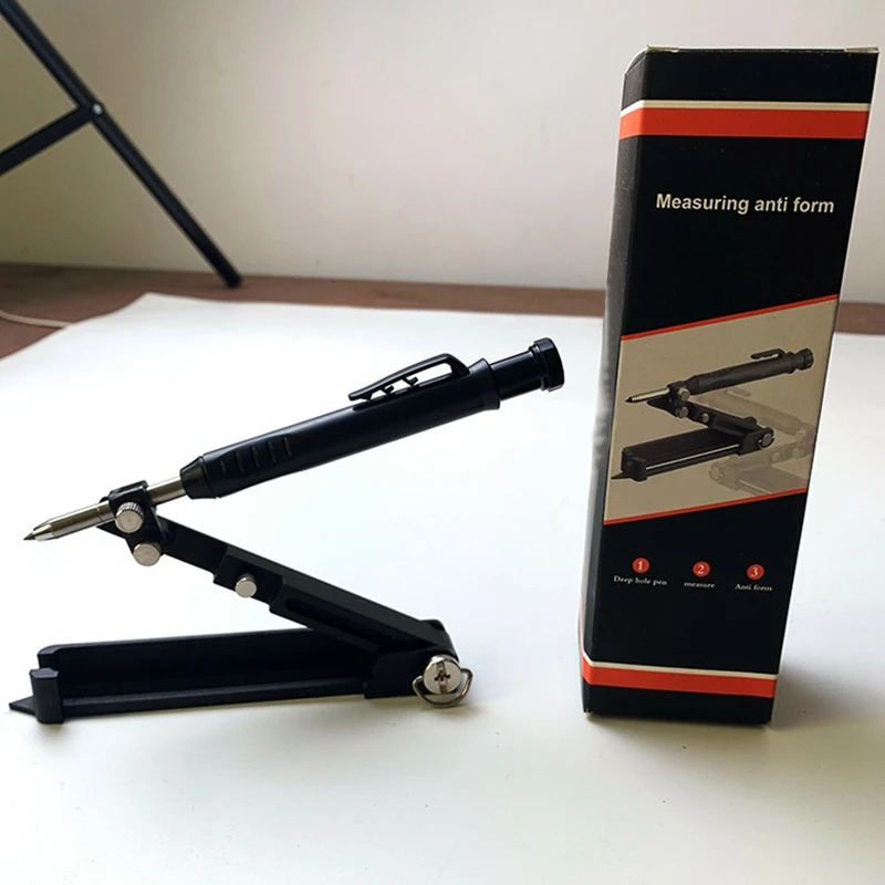 Alumínio Alloy Scribing Tool com furo profundo, construindo compassos, Andar Angler