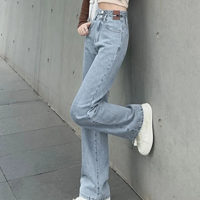 High Waisted Wide Legged Denim Jeans For Women Loose Straight New Fashion Long Sexy Pants Dropship Trousers Female