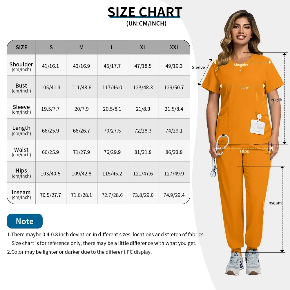 Pet Clinic Doctor Scrub Set Multicolor Women Nursing Uniform Medical Surgery Workwear Scrub Uniform Short Sleeved Tops+Pants Set