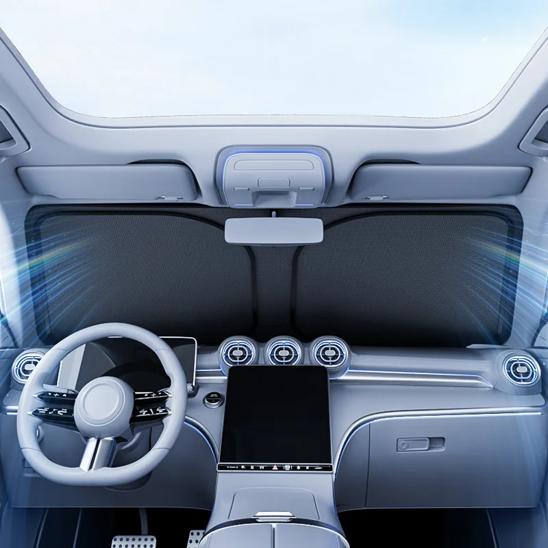 

Car Front Windshield Sunshade Board Graphene Double-layer Composite Sunshade Car Sunshade Heat Insulation Strong Light Prevent