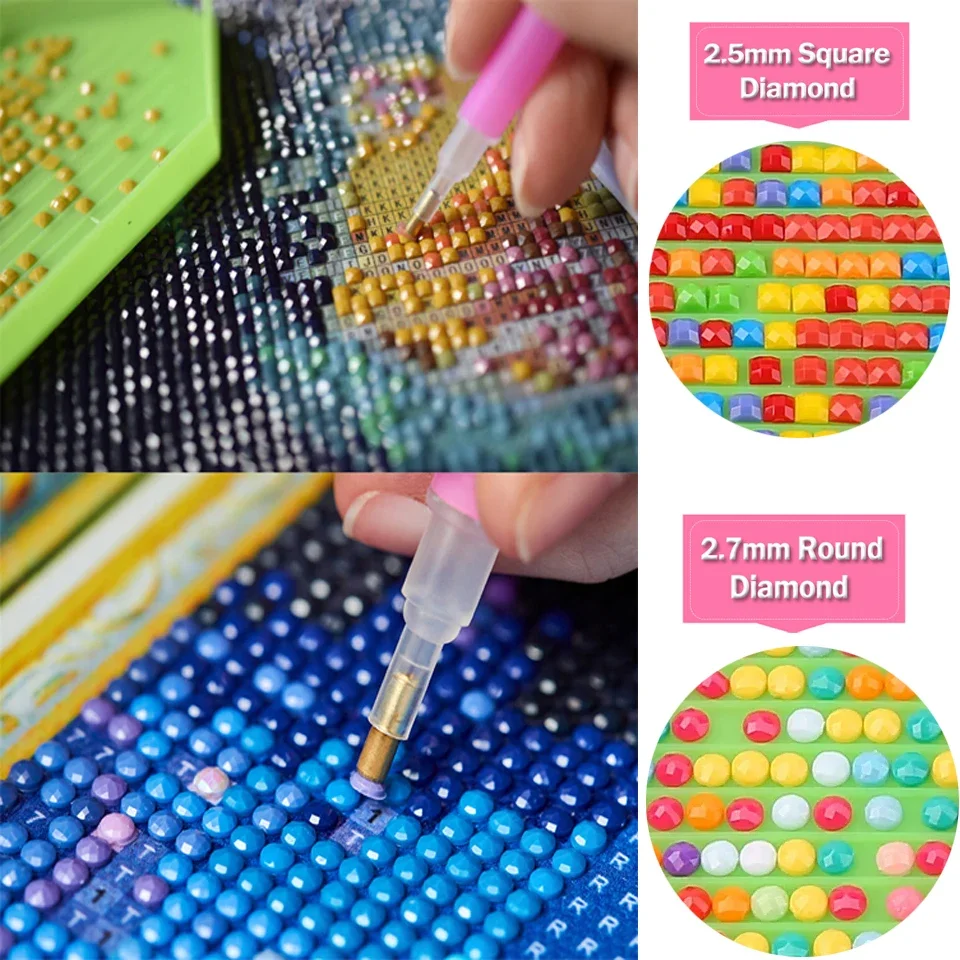 DIY 5D الماس اللوحة الجنية الجديدة 2024 كامل جولة فسيفساء المشهد صورة عبر الابره عدة الفن حجر الراين ديكور المنزل هدية