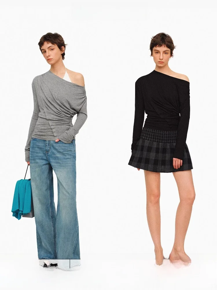 

Футболка с плиссированной текстурой и мягким объемным эффектом Age of Ascent, облегающая, для создания расслабленного образа, базовый слой, для повседневной носки, из смесового полиэстера