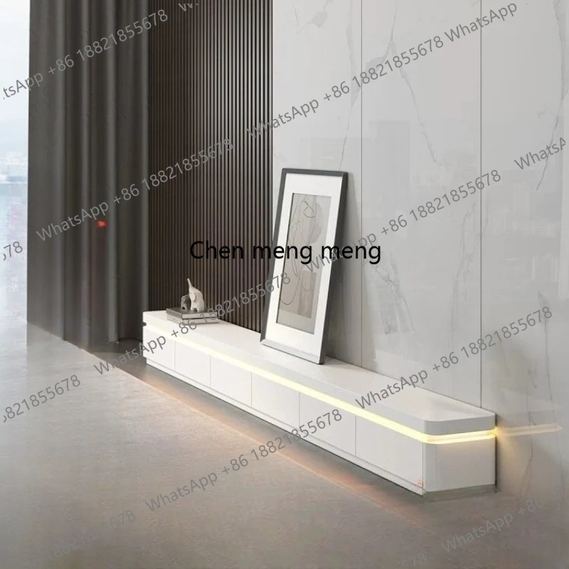Cream wind TV cabinet floor-to-ceiling living room household, light luxury advanced storage storage TV cabinet