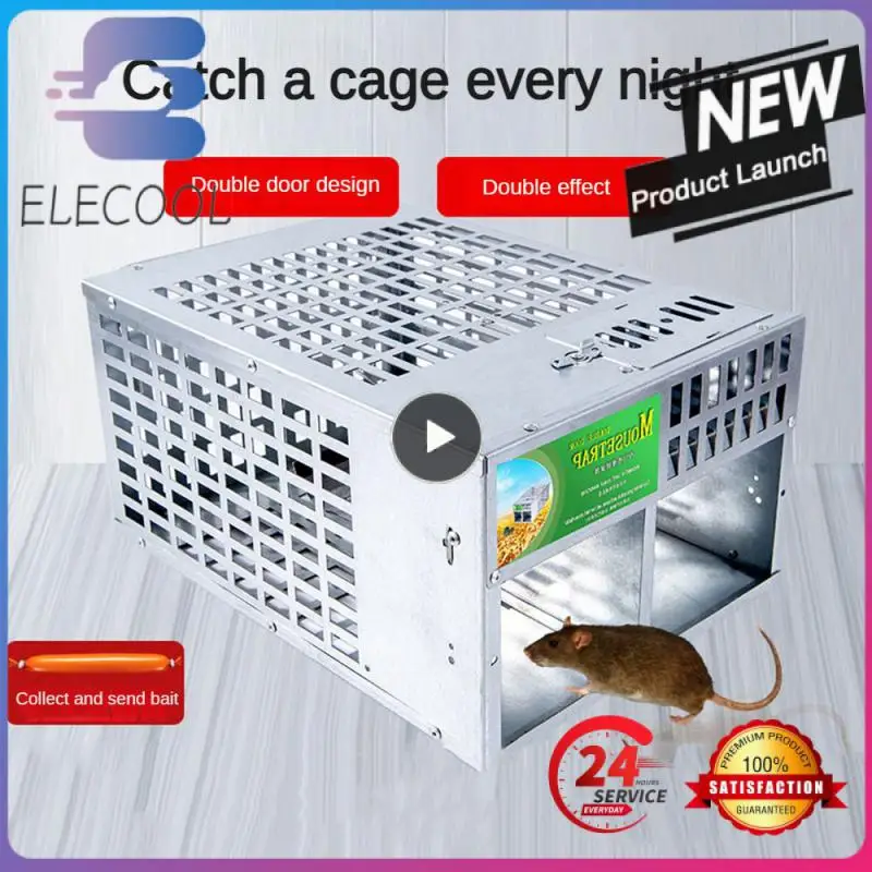 

Indoor Outdoor Rat Trap Rat Cage Reusable Safety Non-toxic Pest Repeller Self-locking Pest Control Products Mouse Trap Rats Cage